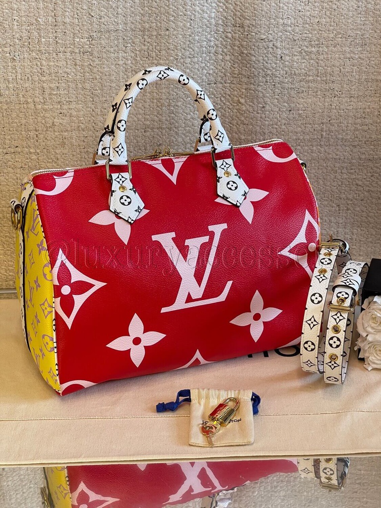 Red louis vuitton speedy sale